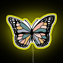 Charger l'image dans la galerie, Boho Butterfly RGB neon sign yellow