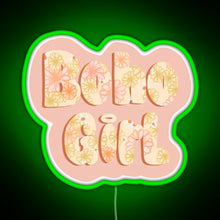 Charger l'image dans la galerie, Boho girl RGB neon sign green