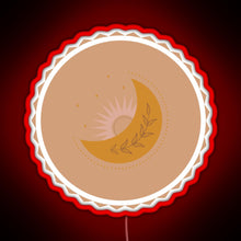 Charger l'image dans la galerie, Boho Sun and Moon RGB neon sign red