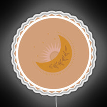 Charger l'image dans la galerie, Boho Sun and Moon RGB neon sign white