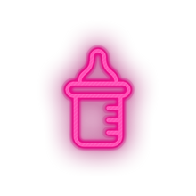 Charger l'image dans la galerie, pink bottle milk family children formula care child kid baby led neon factory