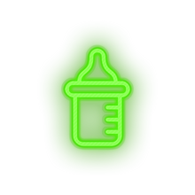 Charger l'image dans la galerie, green bottle milk family children formula care child kid baby led neon factory