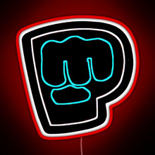 Charger l'image dans la galerie, Brofist Logo Pewdiepie RGB neon sign red