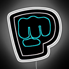 Charger l'image dans la galerie, Brofist Logo Pewdiepie RGB neon sign white