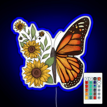 Charger l'image dans la galerie, Butterfly RGB neon sign remote