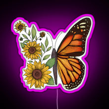 Charger l'image dans la galerie, Butterfly RGB neon sign  pink