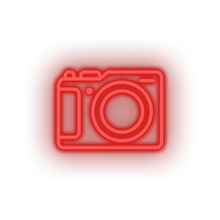 Charger l'image dans la galerie, red camera led camera holiday photo shot tourism travel vacation neon factory