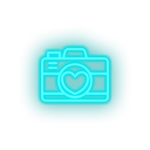 Charger l'image dans la galerie, ice_blue camera led camera image love picture relationship romance valentine day neon factory