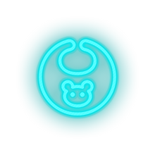 Charger l'image dans la galerie, ice_blue care bib kid baby child children family led neon factory