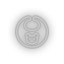 Charger l'image dans la galerie, white care bib kid baby child children family led neon factory