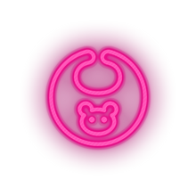 Charger l'image dans la galerie, pink care bib kid baby child children family led neon factory