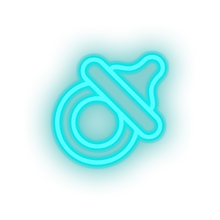 Charger l'image dans la galerie, ice_blue care pacifier kid baby child children family led neon factory