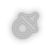 Charger l'image dans la galerie, white care pacifier kid baby child children family led neon factory