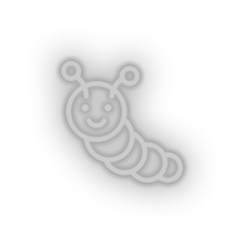 Charger l'image dans la galerie, white caterpillar toys family children toy child kid baby play led neon factory
