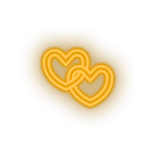 Charger l'image dans la galerie, warm_white chain led chain heart key love relationship romance valentine day neon factory
