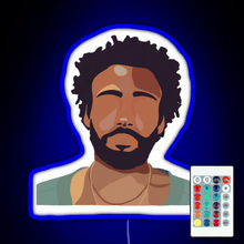Charger l'image dans la galerie, Childish Gambino RGB neon sign remote
