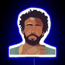 Charger l'image dans la galerie, Childish Gambino RGB neon sign blue