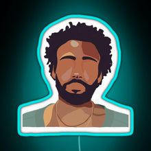Charger l'image dans la galerie, Childish Gambino RGB neon sign lightblue
