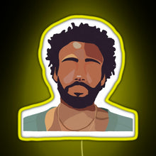 Charger l'image dans la galerie, Childish Gambino RGB neon sign yellow
