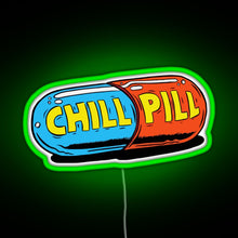 Charger l'image dans la galerie, Chill Pill RGB neon sign green