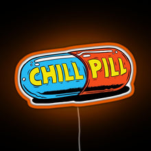 Charger l'image dans la galerie, Chill Pill RGB neon sign orange