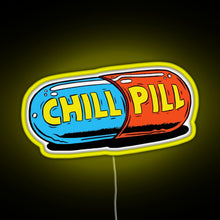 Charger l'image dans la galerie, Chill Pill RGB neon sign yellow