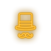 Charger l'image dans la galerie, warm_white circus_hat led amusement carnival circus circus hat magic hat mustache parade neon factory