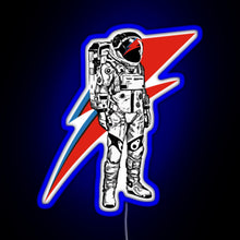 Charger l'image dans la galerie, Classic David Bowie Theres A Atarman Gift Men Women RGB neon sign blue