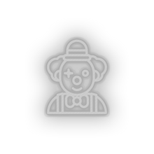 Charger l'image dans la galerie, white clown led amusement carnival circus clown funny joker parade neon factory