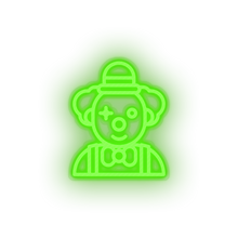 Charger l'image dans la galerie, green clown led amusement carnival circus clown funny joker parade neon factory