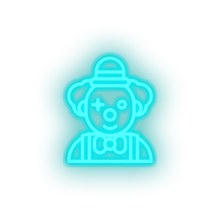 Charger l'image dans la galerie, ice_blue clown led amusement carnival circus clown funny joker parade neon factory