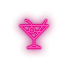 Charger l'image dans la galerie, pink cocktail led alcohol cocktail drink holiday tourism travel vacation neon factory