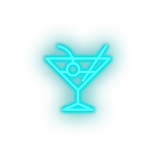 Charger l'image dans la galerie, ice_blue cocktail led alcohol cocktail drink holiday tourism travel vacation neon factory
