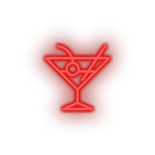 Charger l'image dans la galerie, red cocktail led alcohol cocktail drink holiday tourism travel vacation neon factory