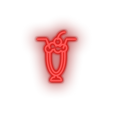 Charger l'image dans la galerie, red cocktails led cherry cocktails drink love relationship romance valentine day neon factory