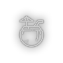 Charger l'image dans la galerie, white coconut_drink led beach coconut drink fruit holiday summer tropical drink vacation neon factory