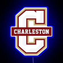 Charger l'image dans la galerie, College of Charleston Cougars RGB neon sign blue