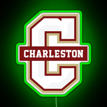 Charger l'image dans la galerie, College of Charleston Cougars RGB neon sign green