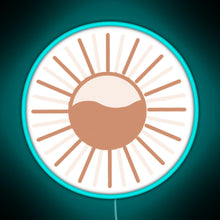 Charger l'image dans la galerie, Colorful sun RGB neon sign lightblue