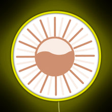 Charger l'image dans la galerie, Colorful sun RGB neon sign yellow