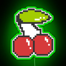 Charger l'image dans la galerie, Cool 8 bit cherry RGB neon sign green