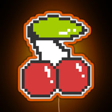 Charger l'image dans la galerie, Cool 8 bit cherry RGB neon sign orange