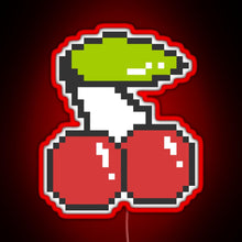 Charger l'image dans la galerie, Cool 8 bit cherry RGB neon sign red