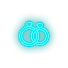 Charger l'image dans la galerie, couple rings Couple rings engagement love present relationship romance valentine day Neon led factory
