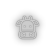 Charger l'image dans la galerie, white cow led animal cartoon cow farm fauna herbivore zoo neon factory