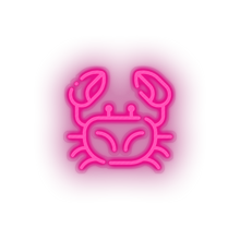 Charger l'image dans la galerie, pink crabs led animal beach crab holiday seafood summer vacation neon factory