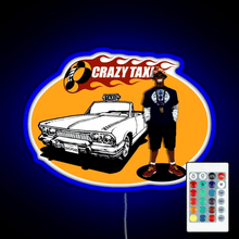 Charger l'image dans la galerie, Crazy Taxi B D Joe 2D RGB neon sign remote