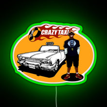Charger l'image dans la galerie, Crazy Taxi B D Joe 2D RGB neon sign green