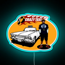 Charger l'image dans la galerie, Crazy Taxi B D Joe 2D RGB neon sign lightblue