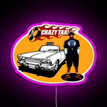 Charger l'image dans la galerie, Crazy Taxi B D Joe 2D RGB neon sign  pink